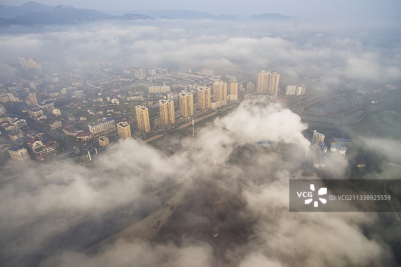 雾霾 霾 空气污染 大气污染 碳排放 碳中和图片素材