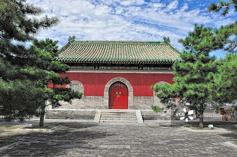 北京清朝睿亲王多尔衮王府的南门图片素材