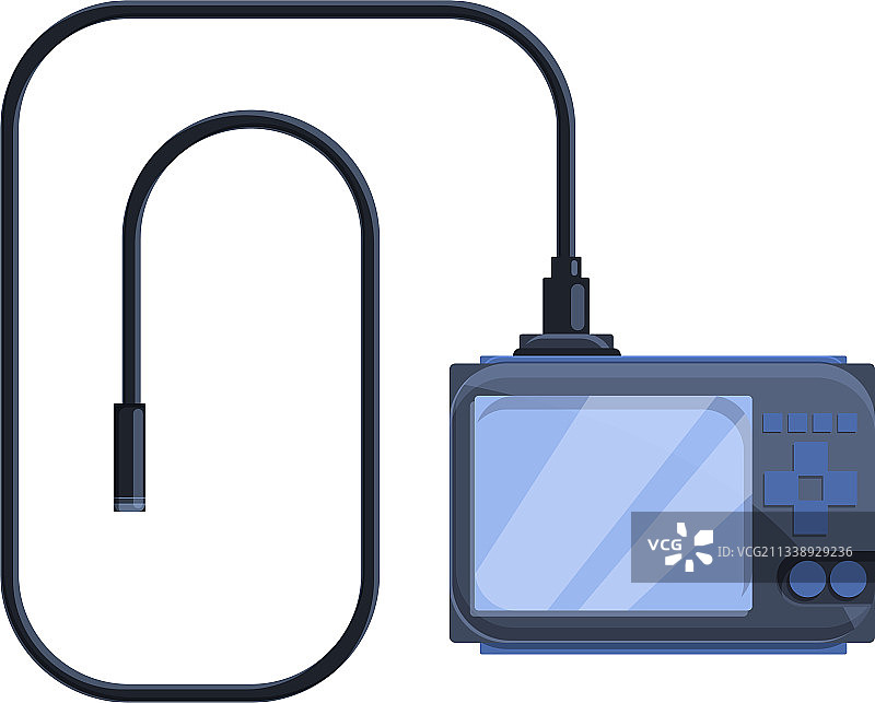 卡通风格的内窥镜摄像头图标图片素材