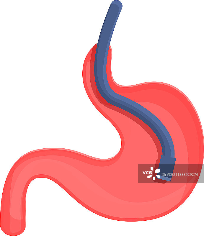 卡通风格的胃镜图标图片素材