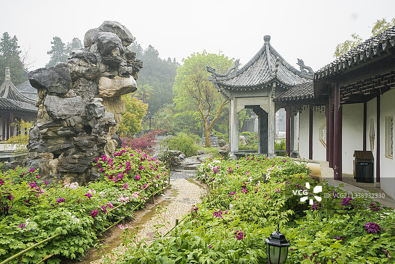 2016-04-06中国，河南省，南阳市，邓州市，花洲书院图片素材