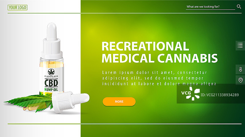 医用大麻白色绿色背景图片素材