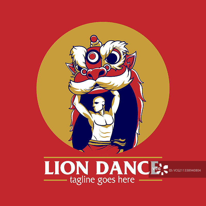 舞狮标志图片素材