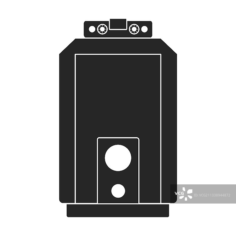 黑色电加热器图标图片素材