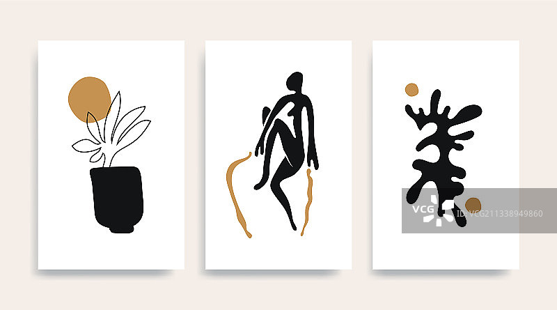 现代亨利·马蒂斯抽象艺术图片素材