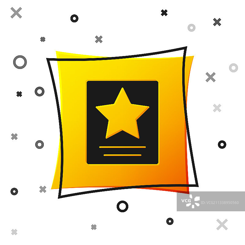 好莱坞星光大道上的黑色星星图片素材