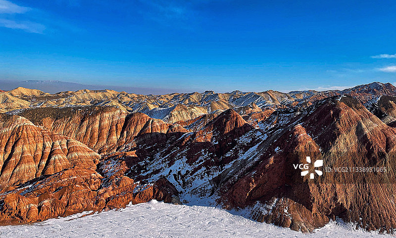 张掖七彩丹霞图片素材