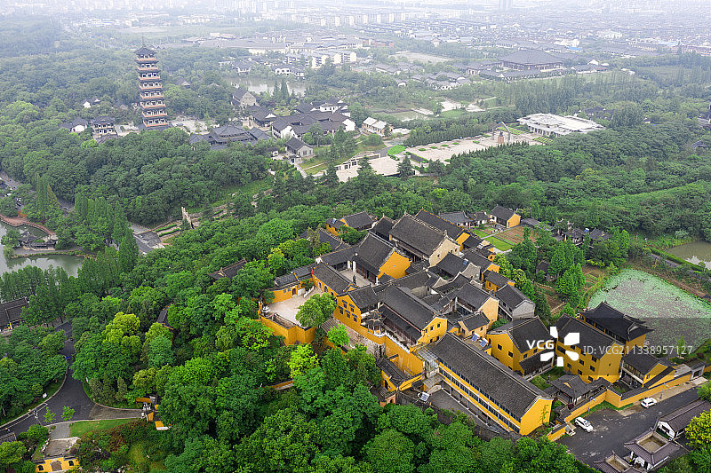 扬州观音山，拍摄于蜀冈-瘦西湖风景区图片素材