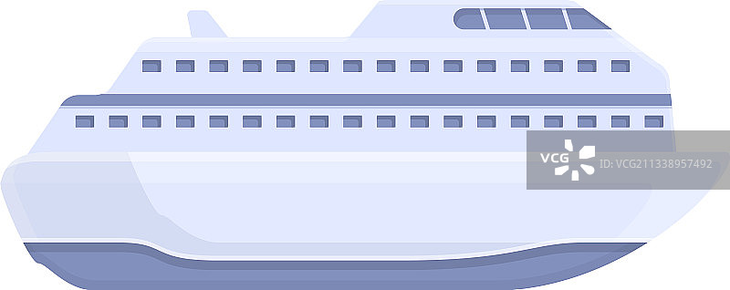 卡通风格的海洋巡游图标图片素材