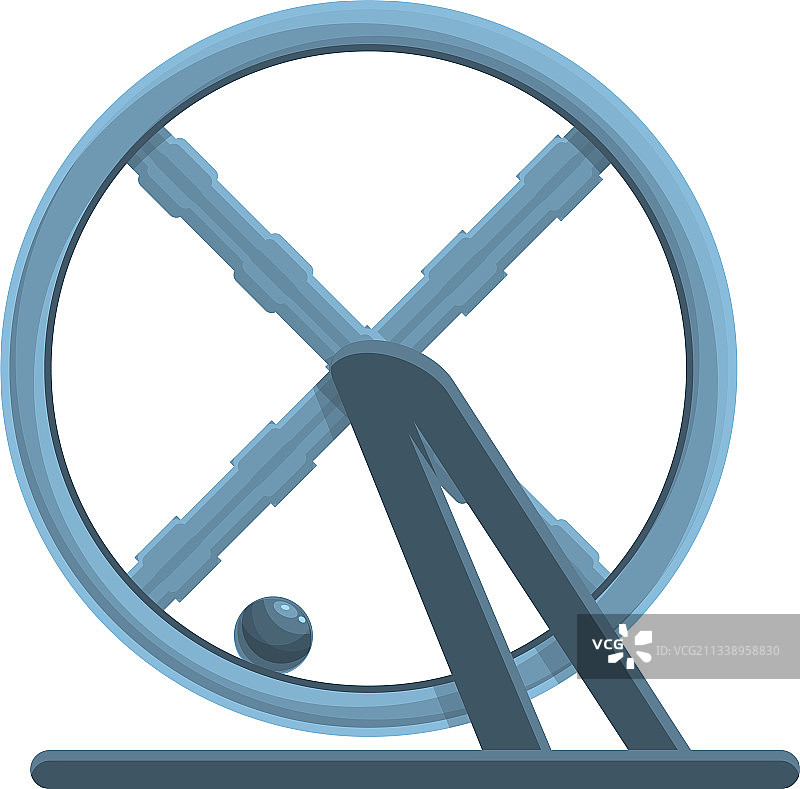 永动机轮球图标卡通风格图片素材