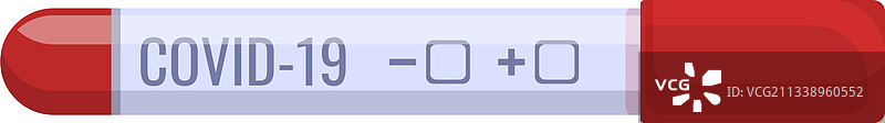 卡通风格的新冠病毒检测实验室图标图片素材