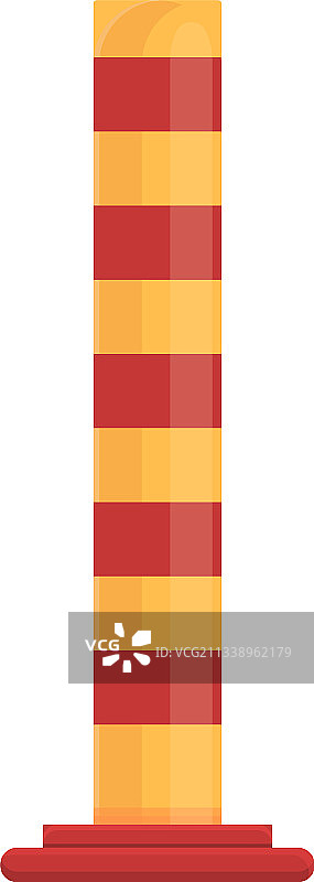 卡通风格的停车柱图标图片素材