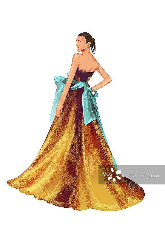 油画女人图片素材