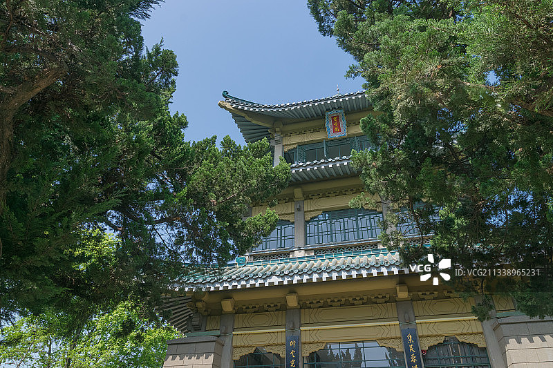 武汉东湖景区行吟阁图片素材