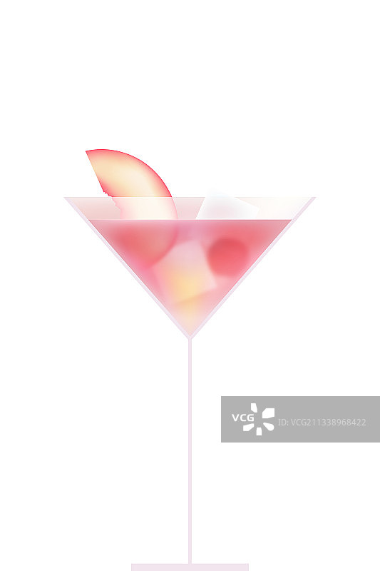 矢量极简风格夏季冰镇饮品插图图片素材