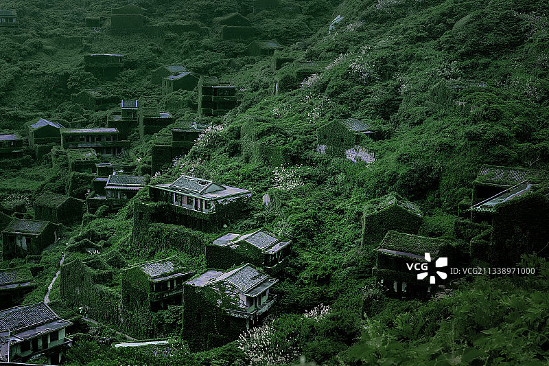 浙江嵊泗枸杞岛无人村图片素材