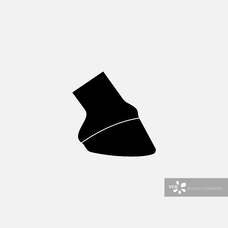 白色背景上的鞋子图标图片素材