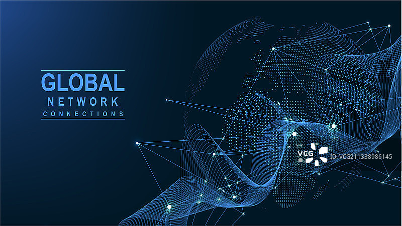 商业全球网络连接世界地图图片素材