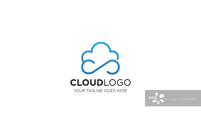 云标志和图标设计模板图片素材