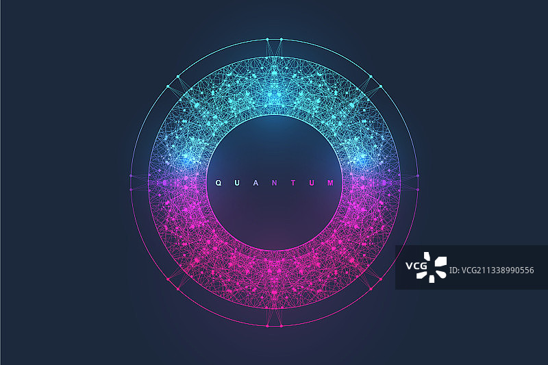 抽象量子虚构图片素材