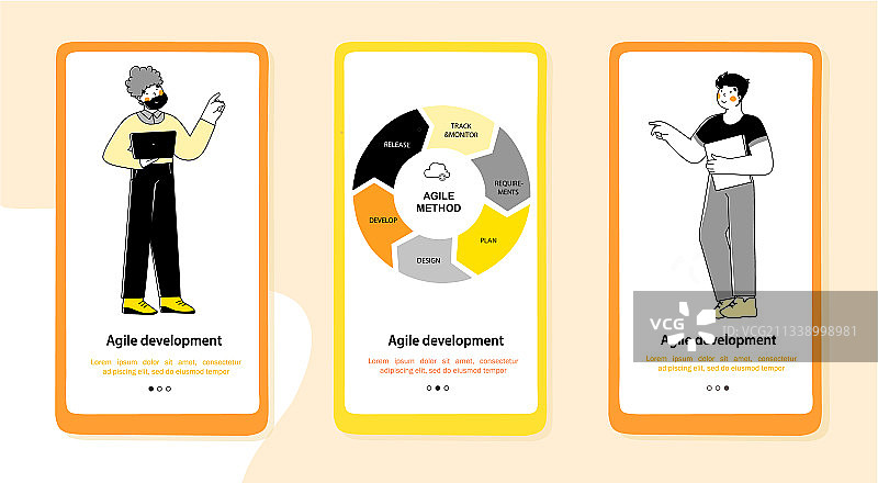 营销设计扁平化入门的敏捷方法图片素材