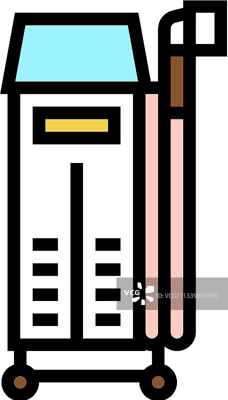 激光脱毛彩色图标图片素材