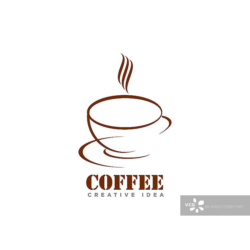 咖啡馆logo设计图片素材