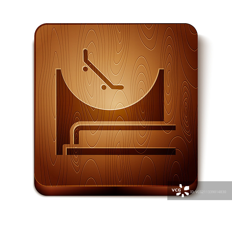 白色背景上的棕色滑板公园图标图片素材