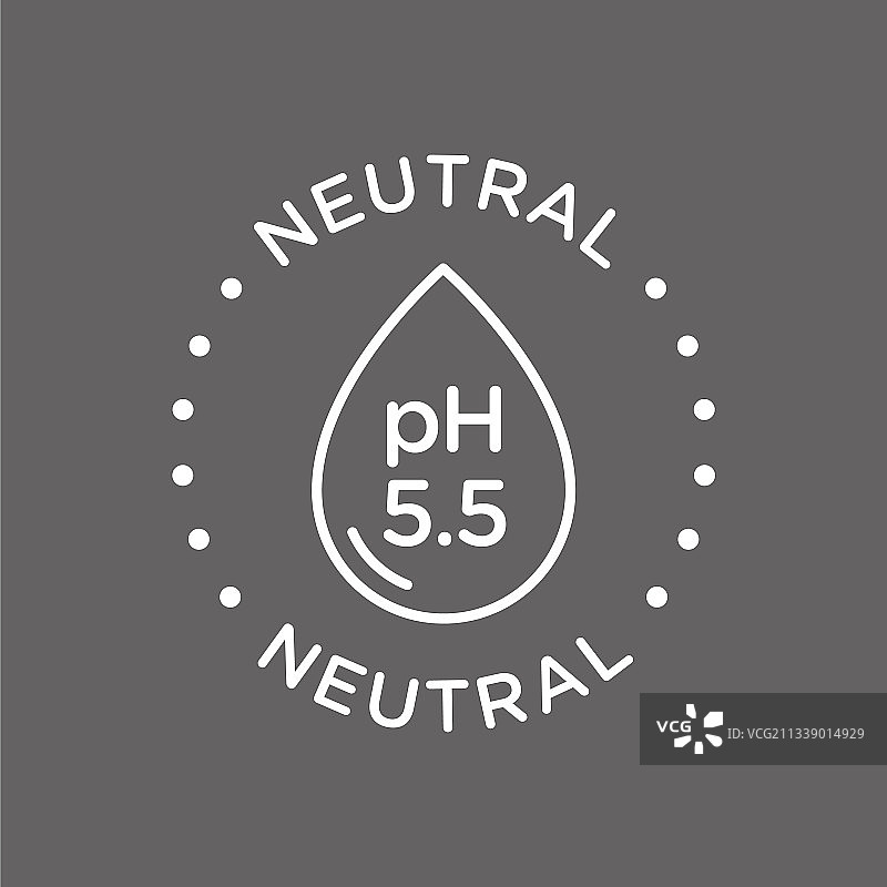 PH值中性平衡图标徽章印章Logo图片素材