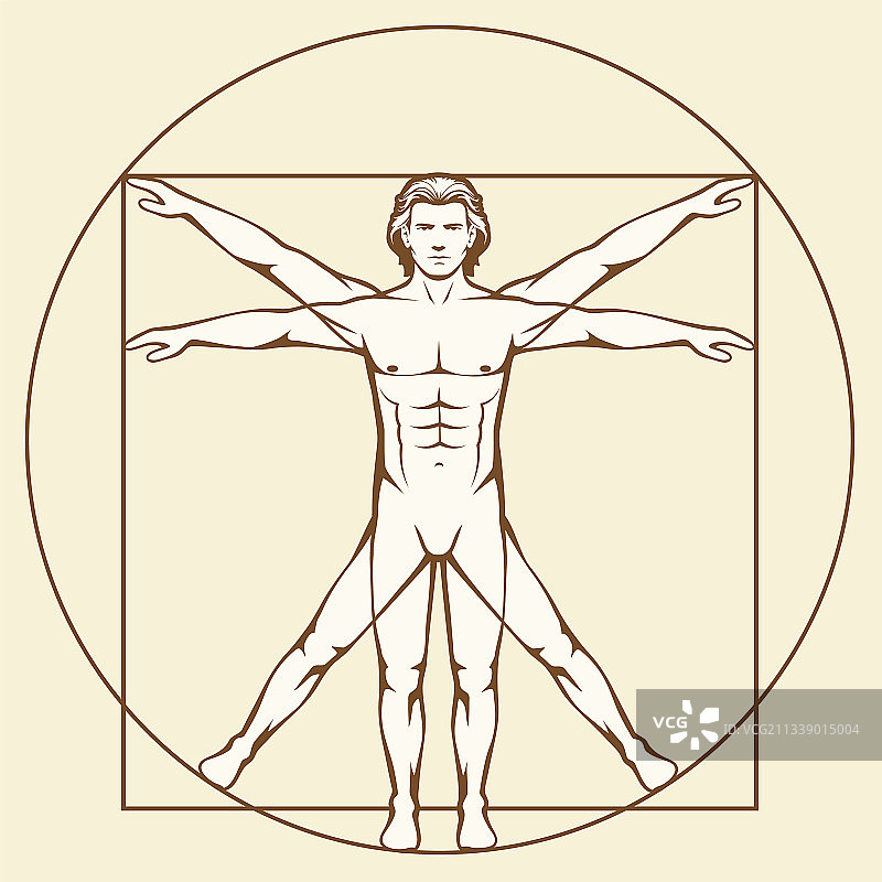 维特鲁威人图片素材