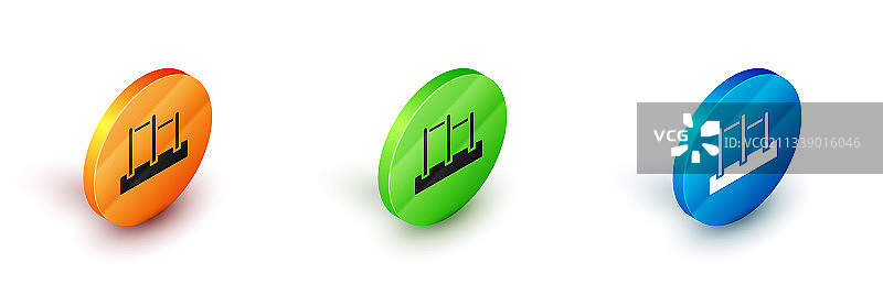 2.5D运动单杠图标图片素材