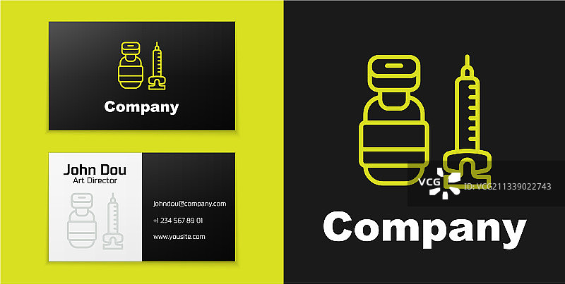 医用注射器针头标志线条图片素材