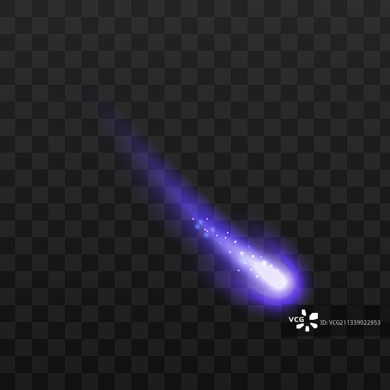 彩色蓝色太空流星彗星图片素材