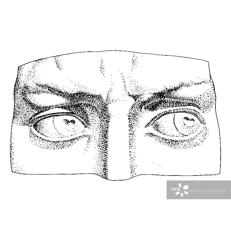 大卫的眼睛（隔离）图片素材