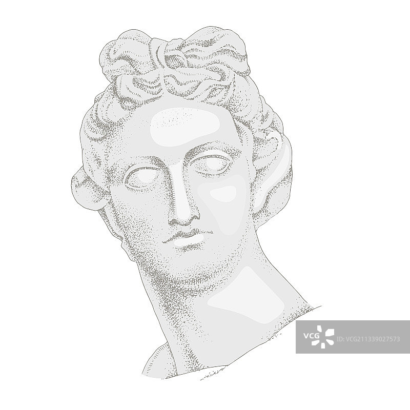 阿波罗半身像古希腊神祇图片素材