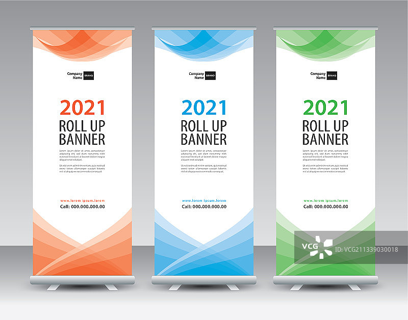 商业易拉宝设计-banner模板图片素材