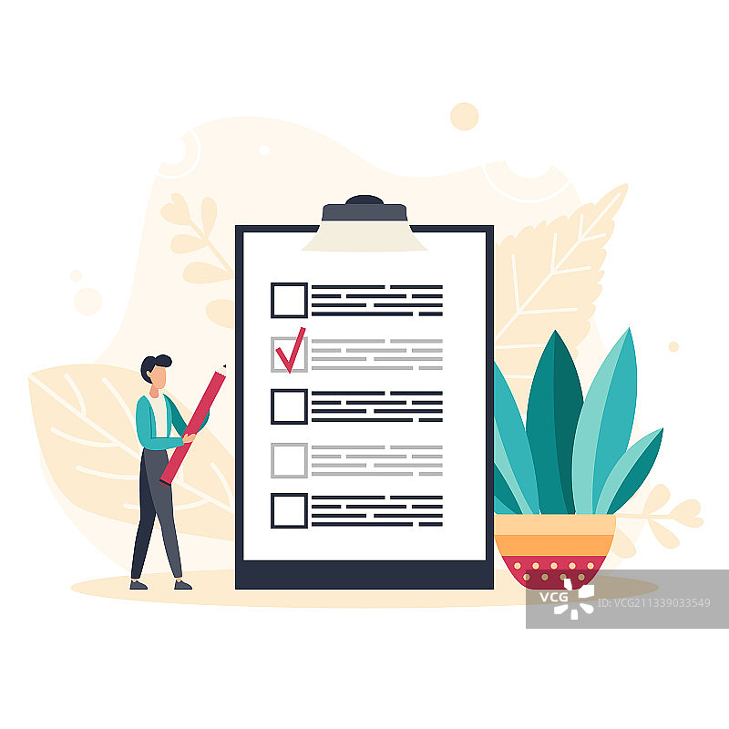 小型在线调查商业概念图片素材