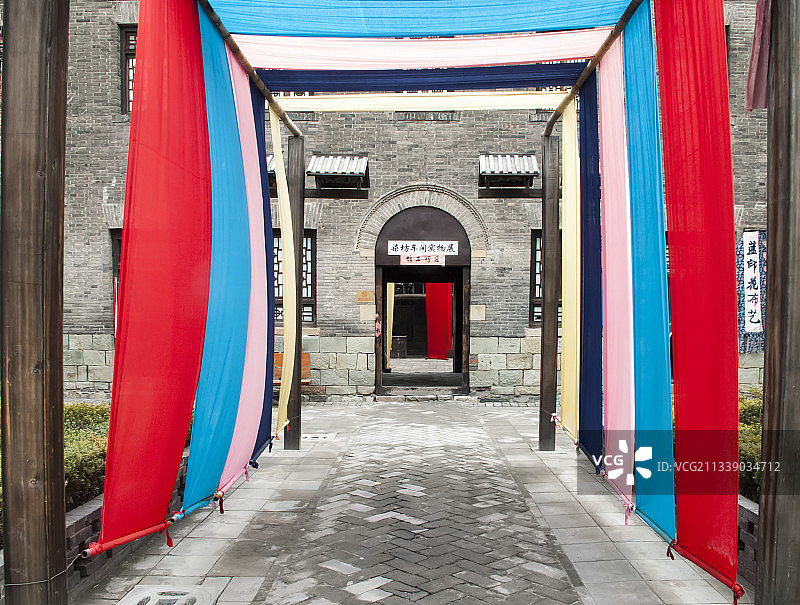 2009-03-04中国，山东省，淄博市，周村古商业街图片素材