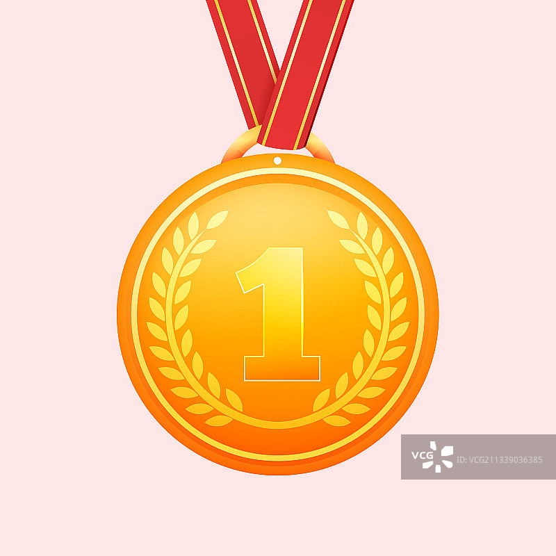 冠军奖牌矢量图标比赛获奖海报背景图片素材