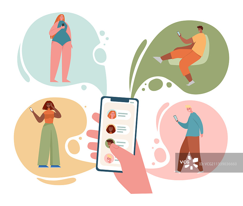 在线分享新闻推荐好友的概念图片素材