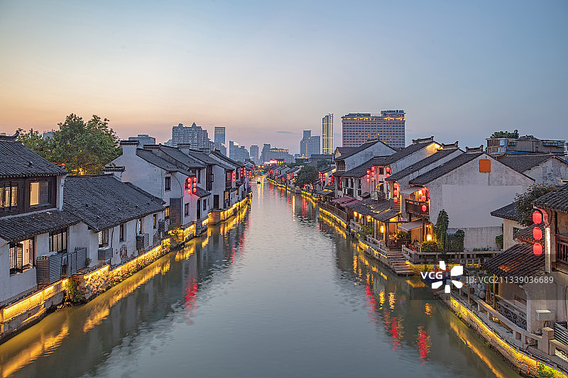 清名桥古运河景区图片素材