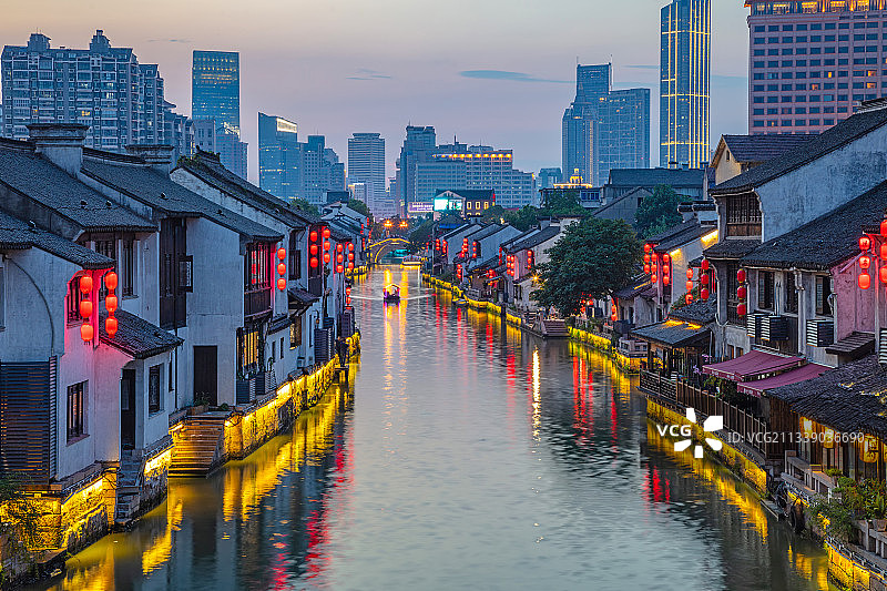 清名桥古运河景区图片素材