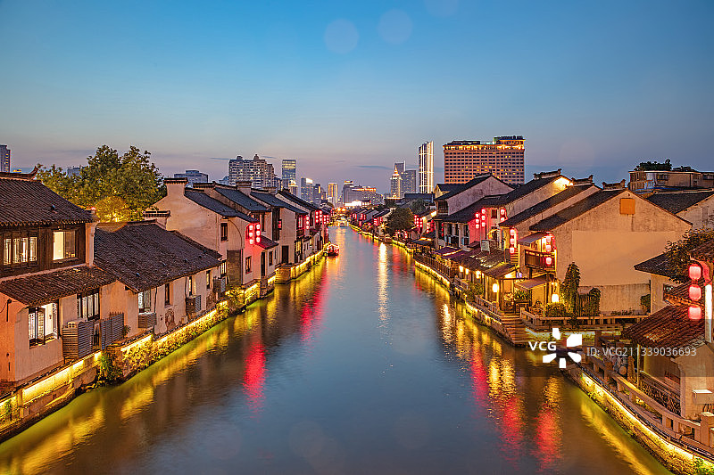 清名桥古运河景区图片素材