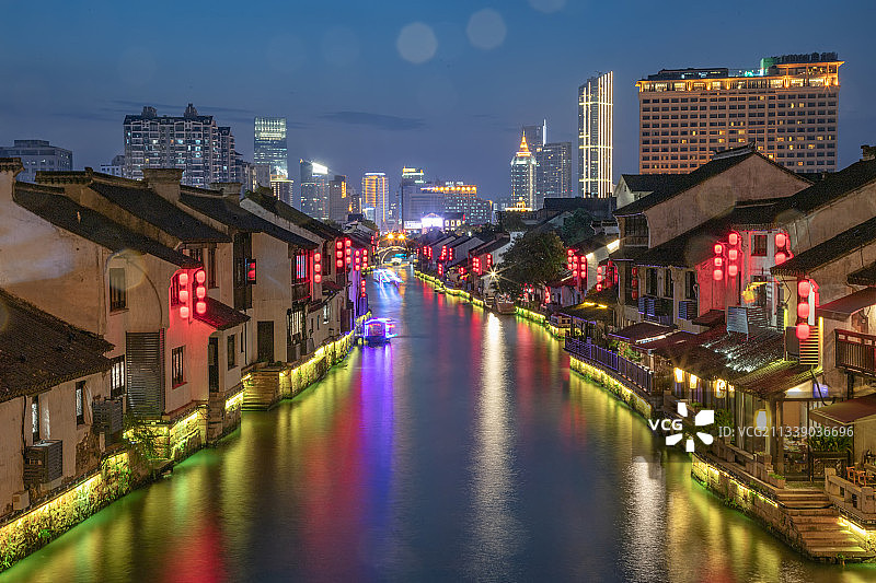 清名桥古运河景区图片素材