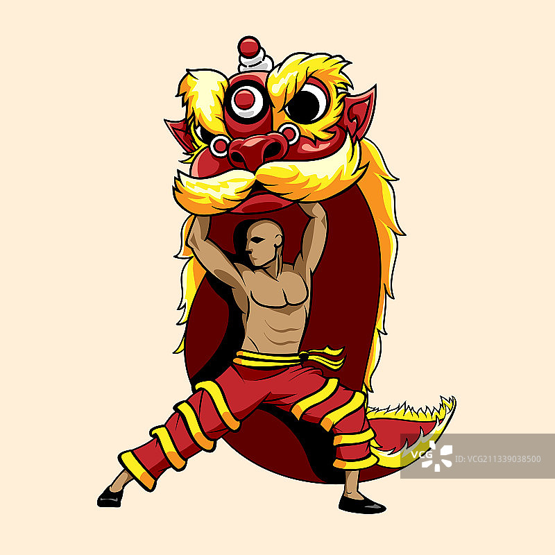 舞狮巴龙赛图片素材