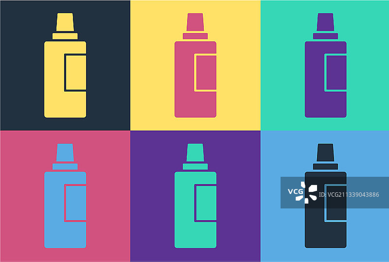 波普艺术洗衣液塑料瓶图片素材