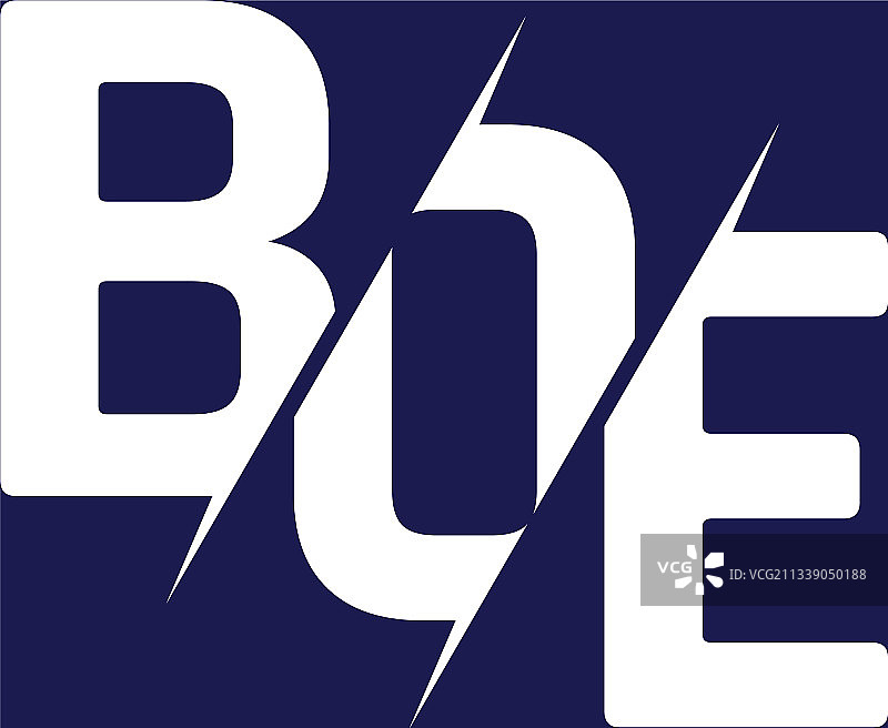 字母组合首字母logo设计BOE图片素材