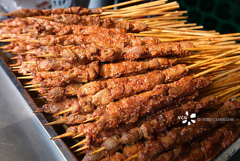 夏日，北京前门大街，美食图片素材