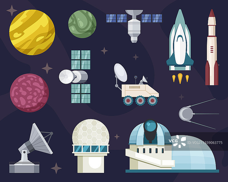 探索太空星空天文台图片素材