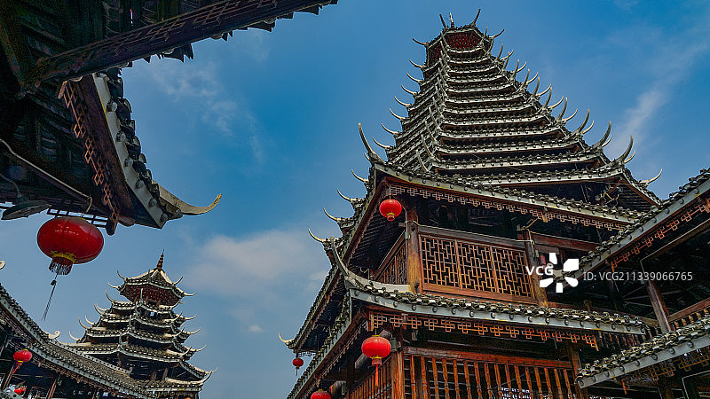 湖南芷江傣楼风光图片素材